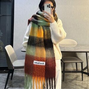 Acne Studio Colorful Plaid Scarf